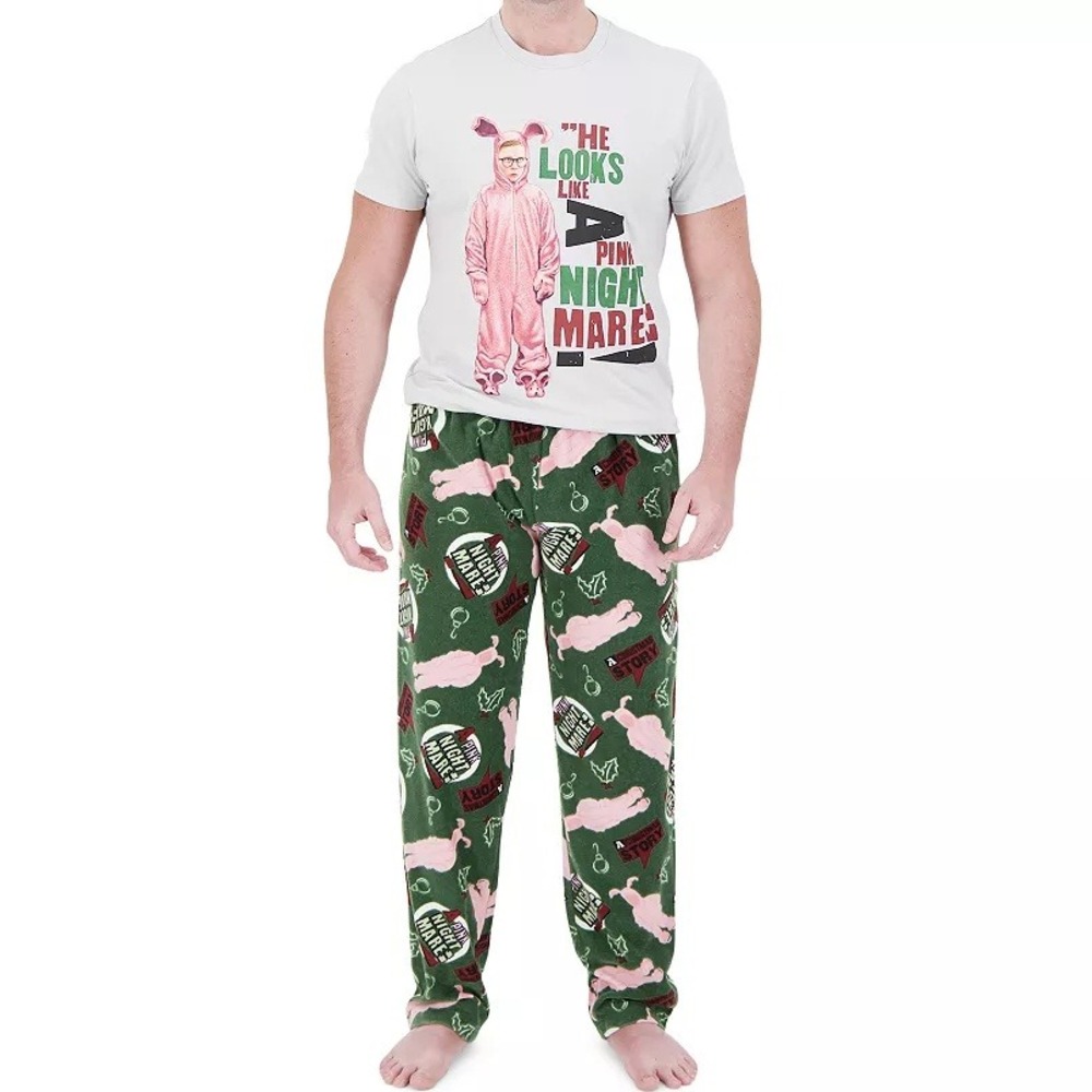 A Christmas Story Men's 2-Piece Sleepwear Set Medium NWT